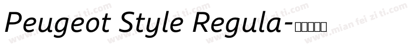 Peugeot Style Regula字体转换